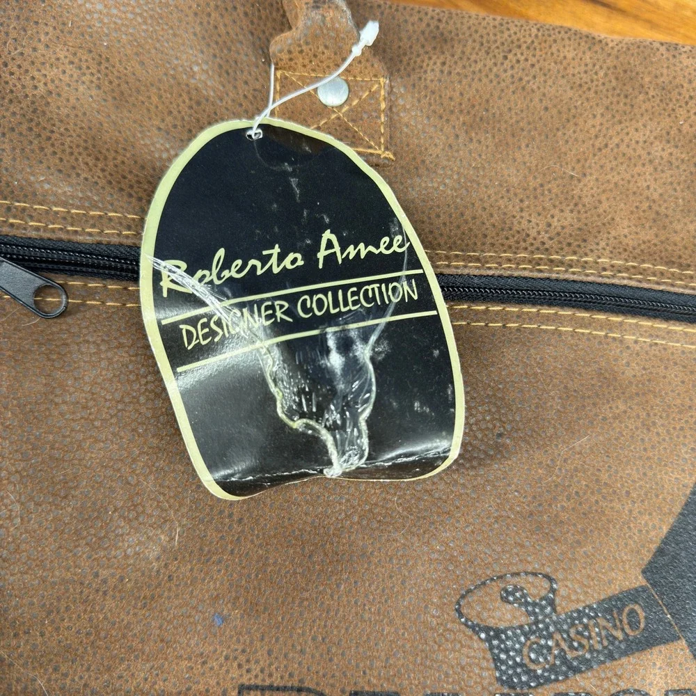 Roberto Amee DiamondJacks Casino Resort Travel Duffel Bag Brown 23